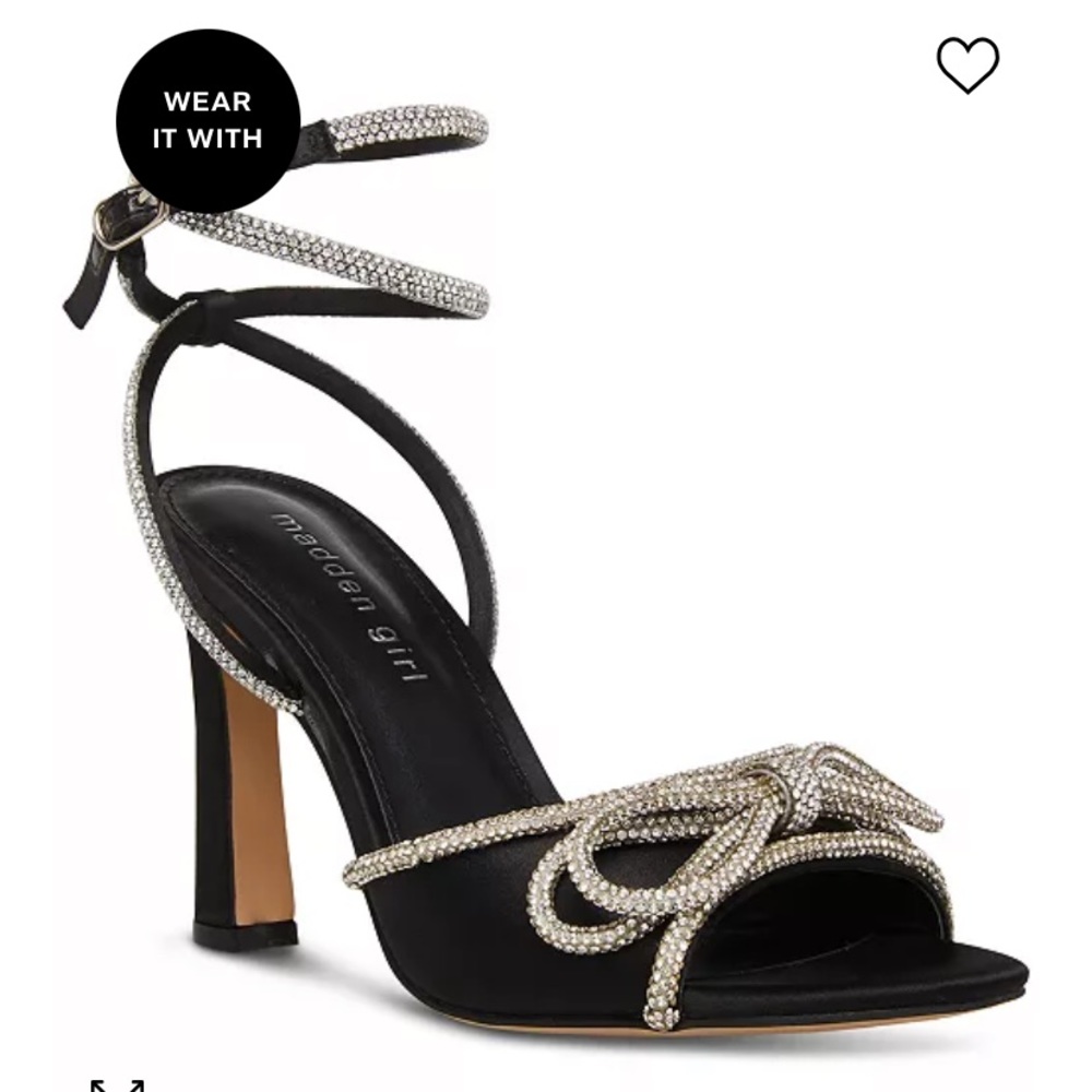 Madden girl rhinestone bow dress sandal